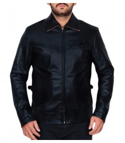 Quantum Break Shawn Ashmore Black Leather Jacket 